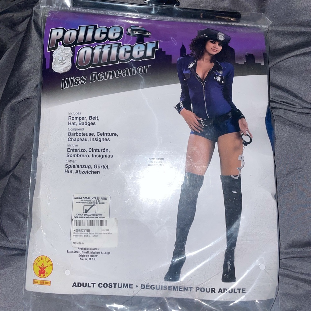 POLICE OFFICER COSTUME XSMALL